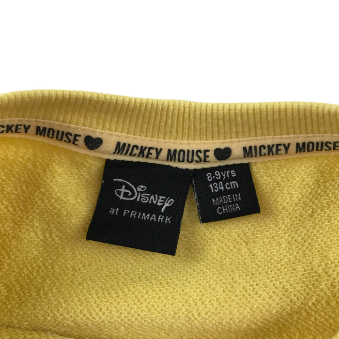 Primark 8 years grey mikey mouse cropped sweater