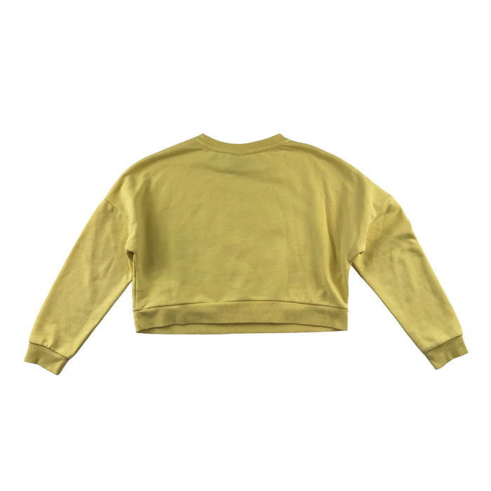 Primark 8 years grey mikey mouse cropped sweater