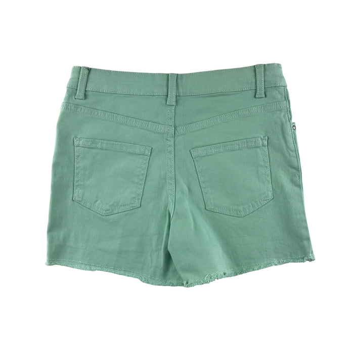 Primark 9-10 years mint colour denim plain mid rise chino style shorts
