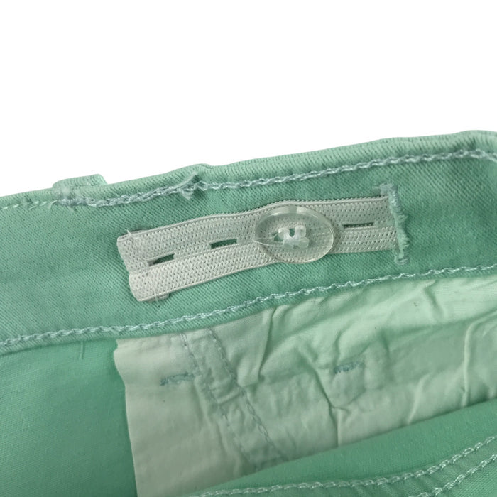 Primark 9-10 years mint colour denim plain mid rise chino style shorts