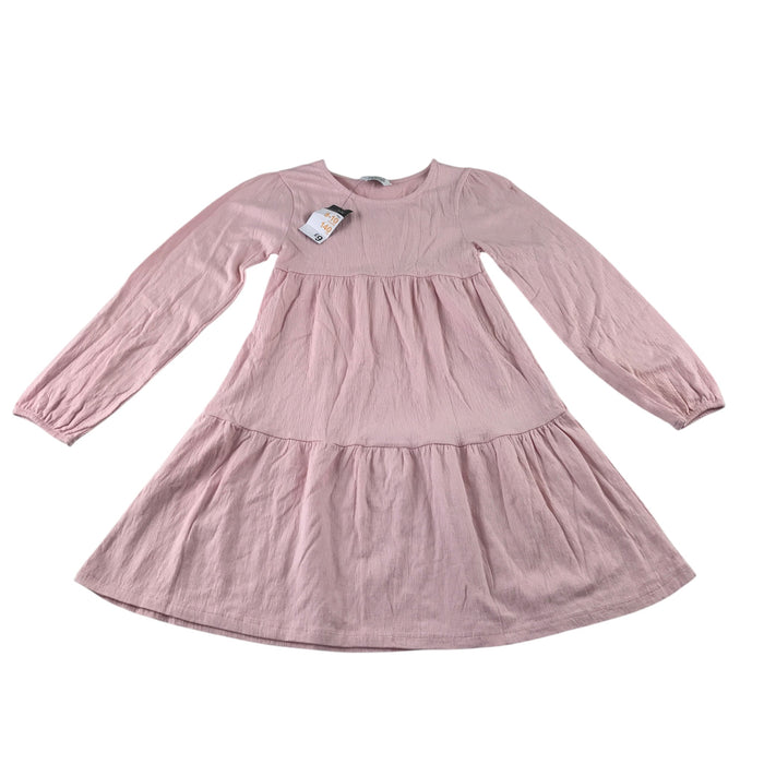 Primark 9-10 years pink dress cotton polyester elastane