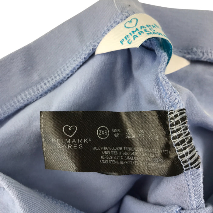 Primark leggings women's size 4-6 blue plain cropped