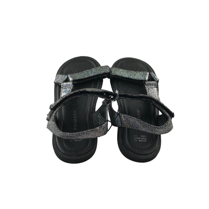 Primark size UK 12 (jr) silver sparkly sandals