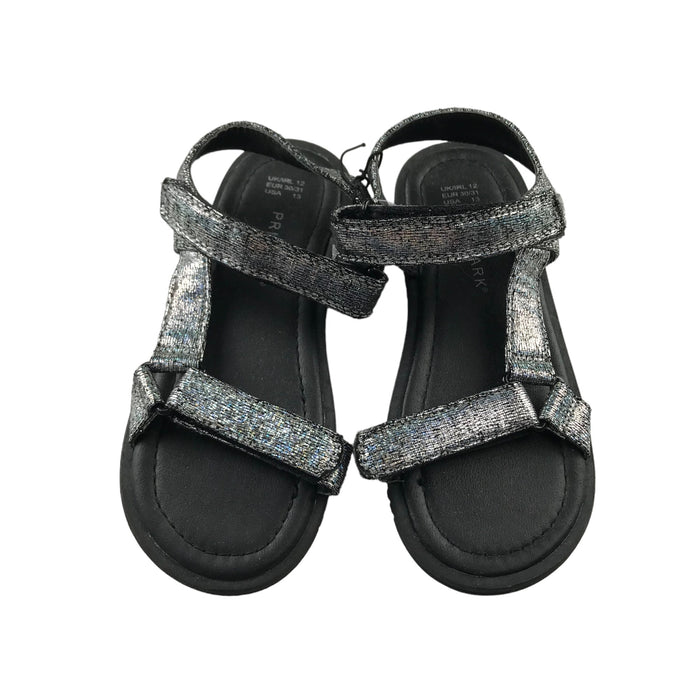 Primark size UK 12 (jr) silver sparkly sandals