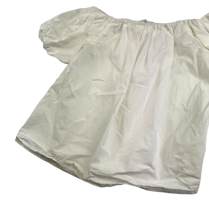 Primark women's S white puffy sleeve blouse