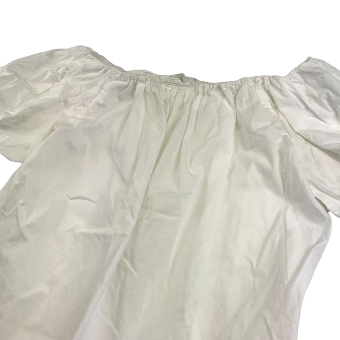 Primark women's S white puffy sleeve blouse