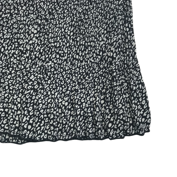Primark women's UK 12 black white animal mini skirt