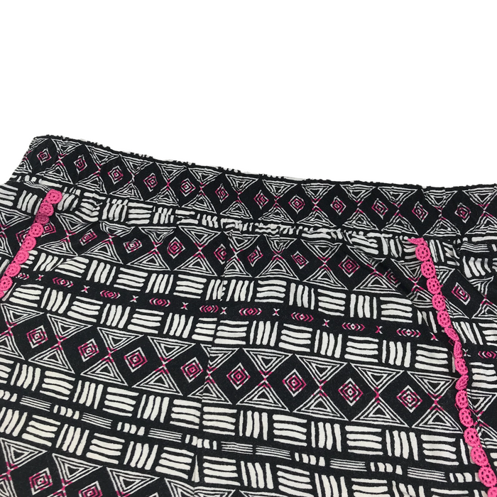 Primark % years black and white pattern shorts