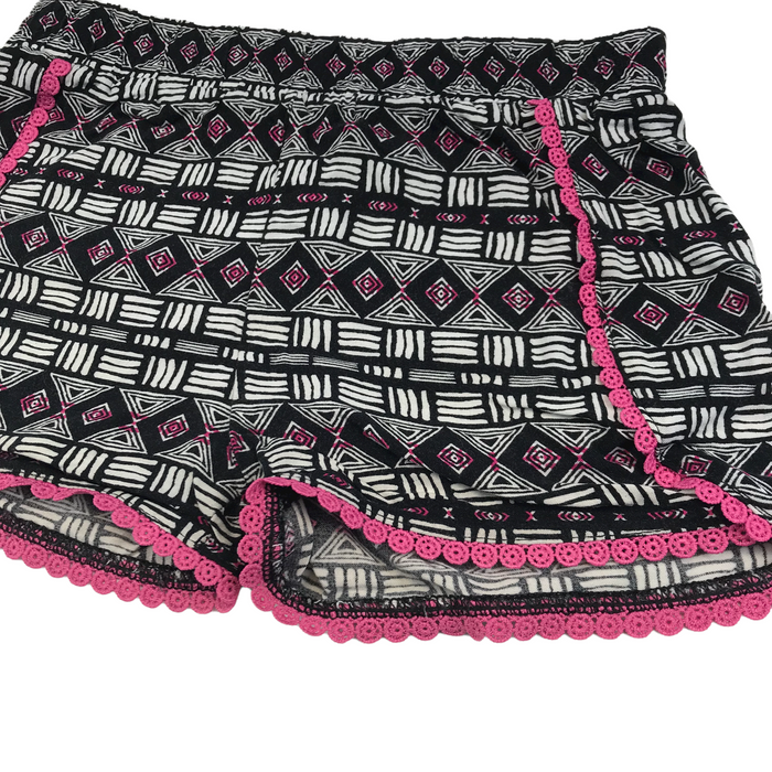 Primark % years black and white pattern shorts