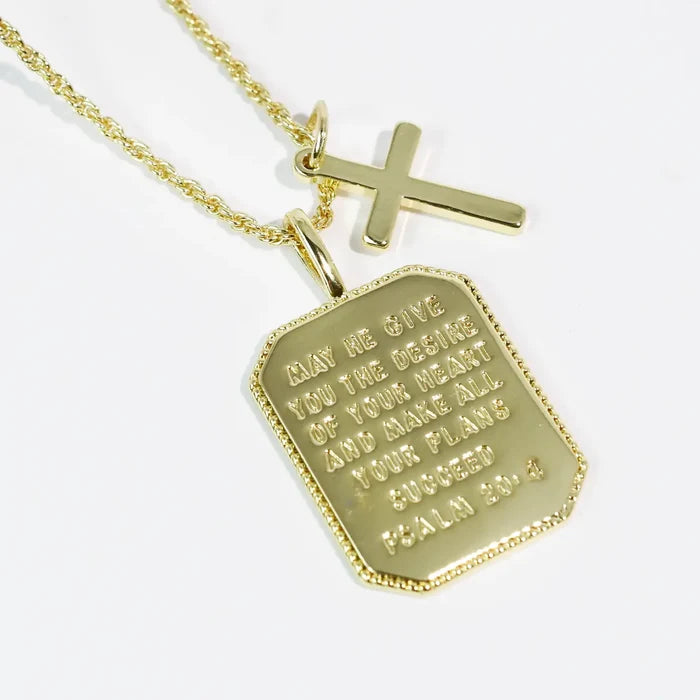 Psalm 20:4 Necklace