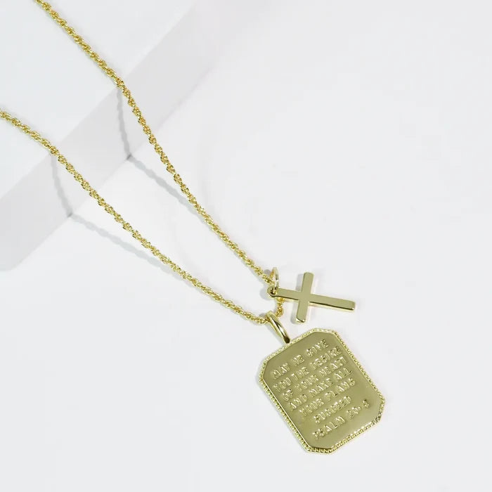 Psalm 20:4 Necklace