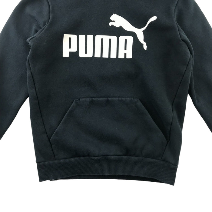 Puma 7-8 years black with logo hoodie