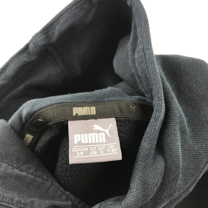 Puma 7-8 years black with logo hoodie