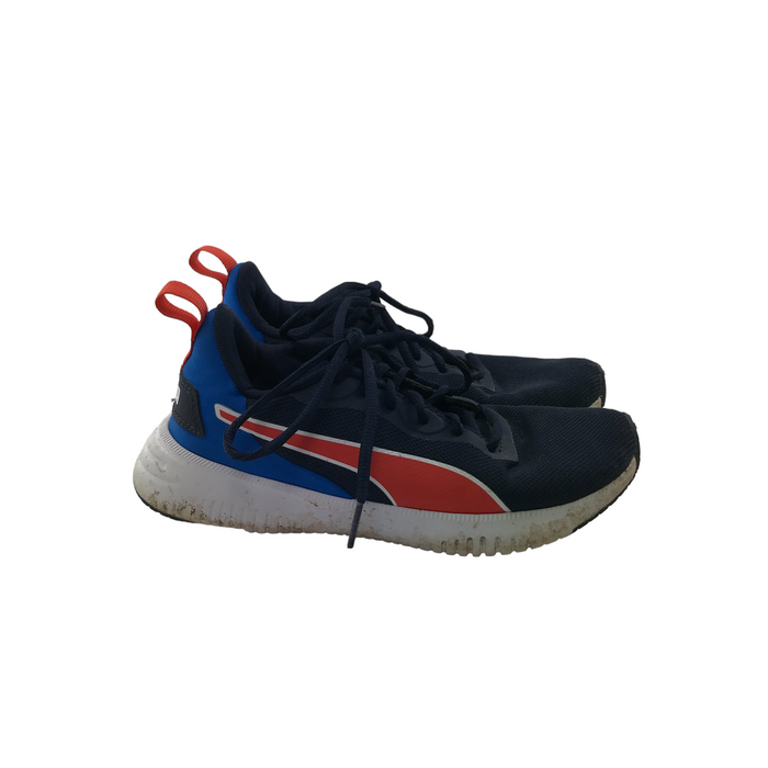 Puma size UK 4 navy red trainers