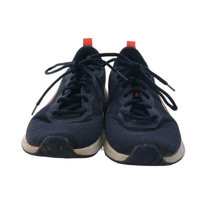 Puma size UK 4 navy red trainers