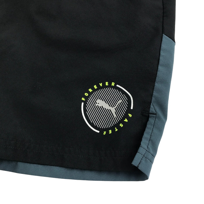 Puma sport shorts 11-12 yrs black with logo and grey detailing