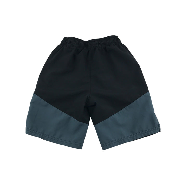 Puma sport shorts 11-12 yrs black with logo and grey detailing