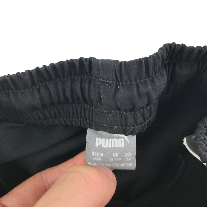 Puma sport shorts 11-12 yrs black with logo and grey detailing