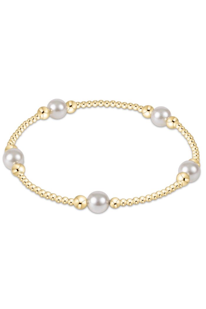 Purpose Pearl 6mm Gold Bracelet