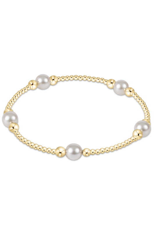 Purpose Pearl 6mm Gold Bracelet