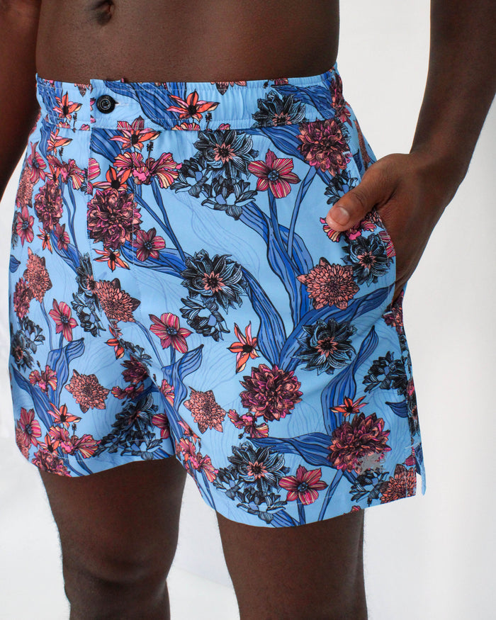 QUACK OCEAN FLORAL BLUE