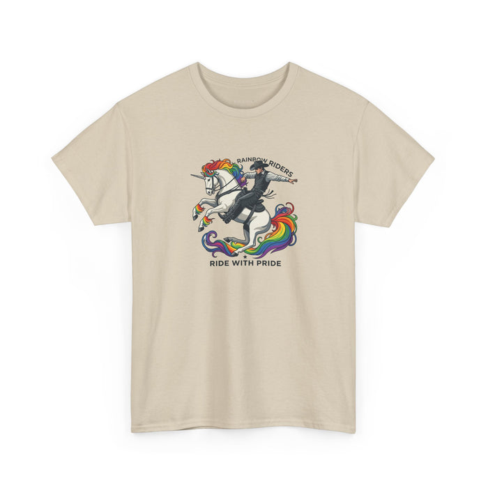rainbow riders LGBTQ graphic tee design