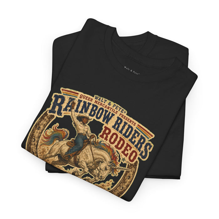 Travis County Texas queer rodeo T-shirt design by Walt and Pete
