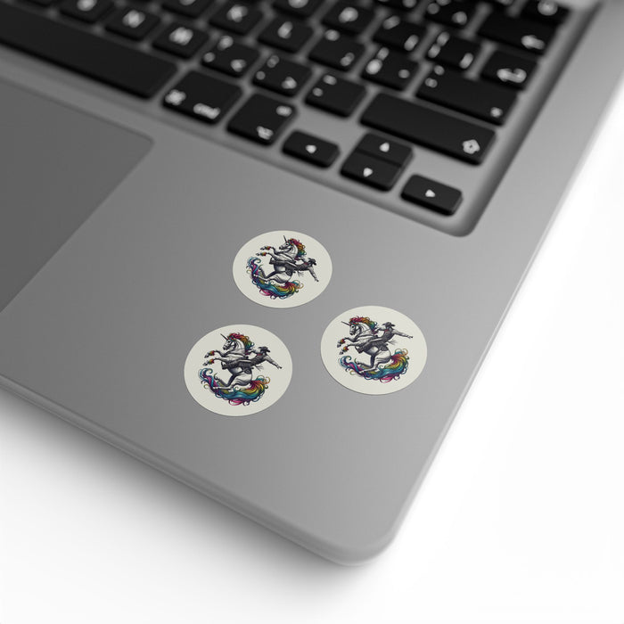 Rainbow Riders Sticker – Durable and Glossy Finish