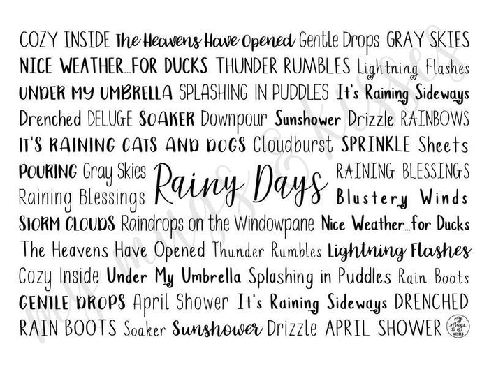 Rainy Days Tumbler
