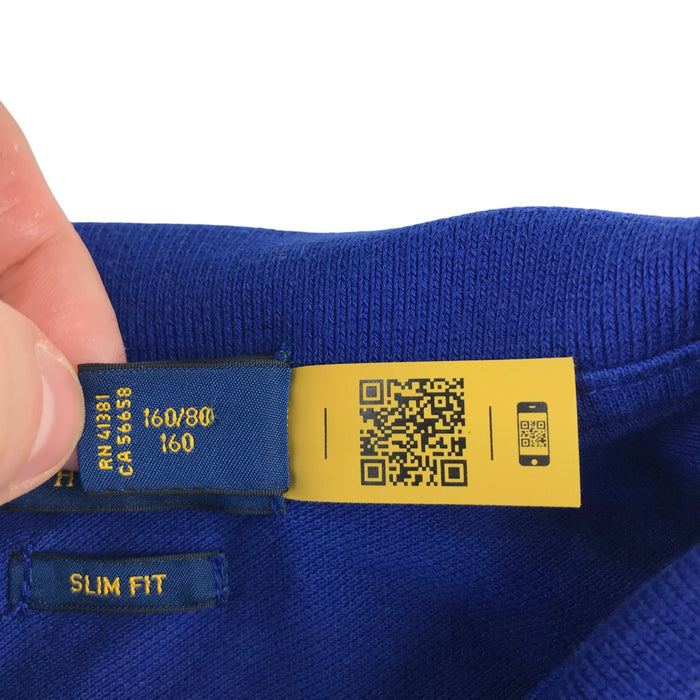 Ralph Lauren 14 years royal blue cotton polo shirt