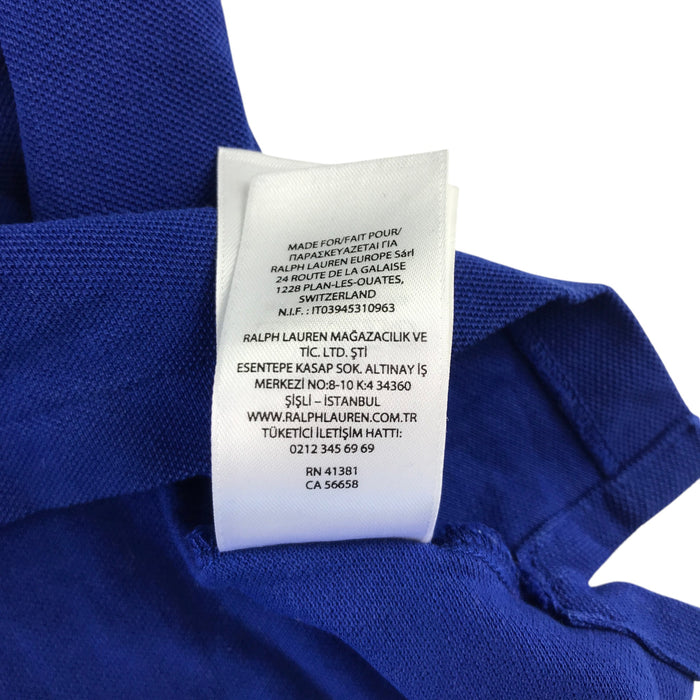 Ralph Lauren 14 years royal blue cotton polo shirt