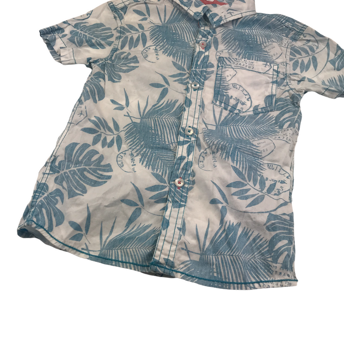 Rebel 5 years floral white shirt