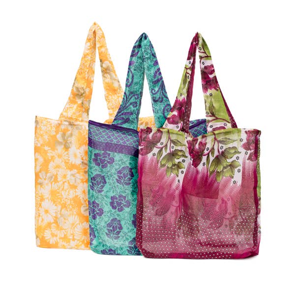 Recycled Sari Pocket Bag - Assorted