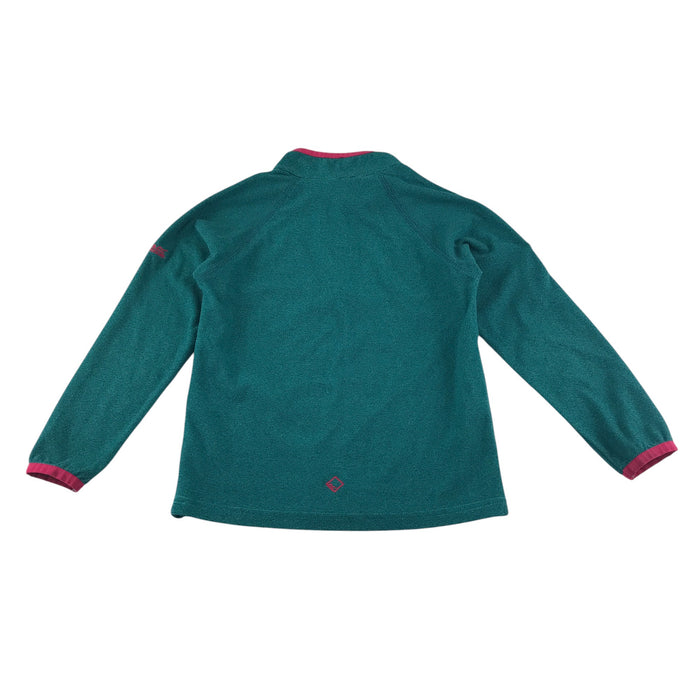 Regatta 7-8 years blue with pink trim quarter zip fleece