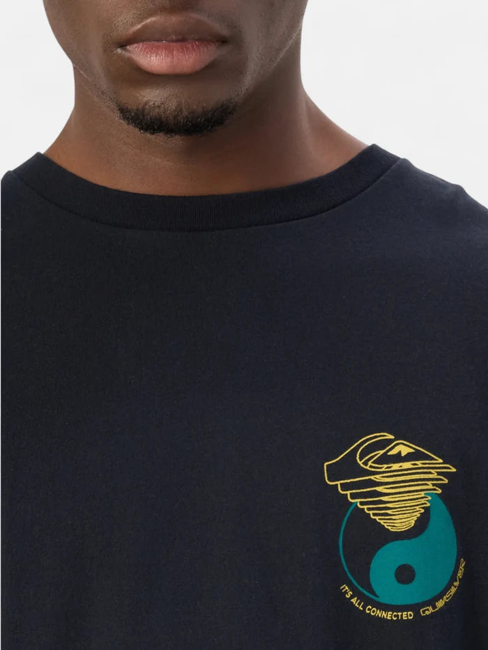 Remera Quiksilver Hypnotic Wave Negro