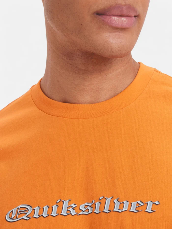 Remera Quiksilver Mercury Chrome Oldenglish Naranja