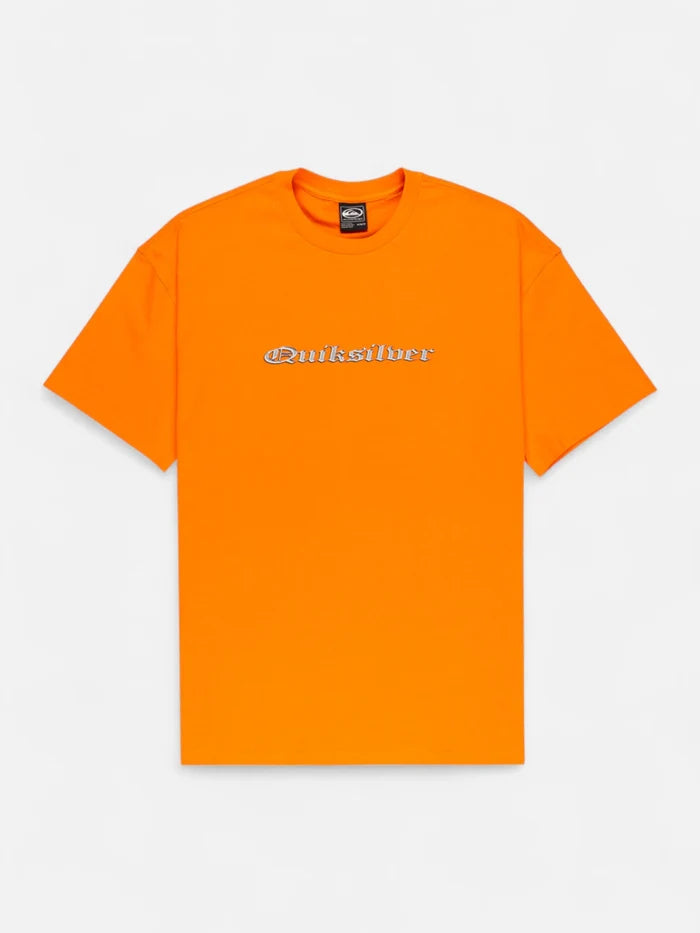 Remera Quiksilver Mercury Chrome Oldenglish Naranja