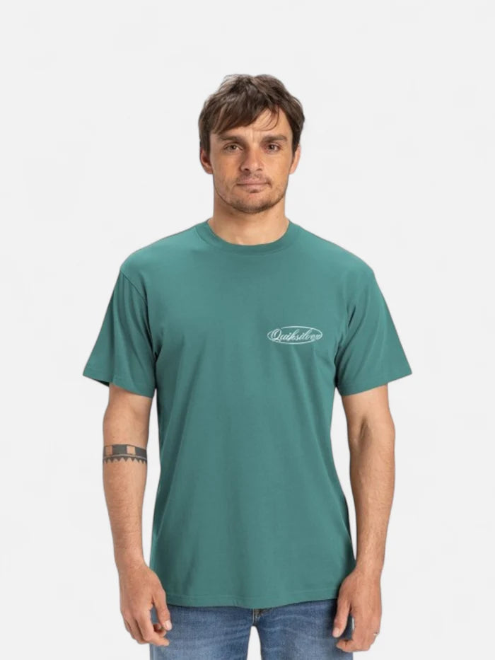 Remera Quiksilver Natural Script MT0 Verde