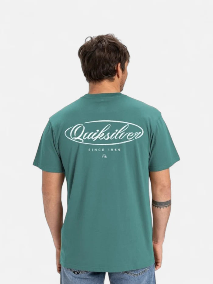 Remera Quiksilver Natural Script MT0 Verde
