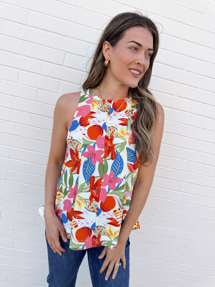 Fate Renee Tropical Print Blouse – women's blouse