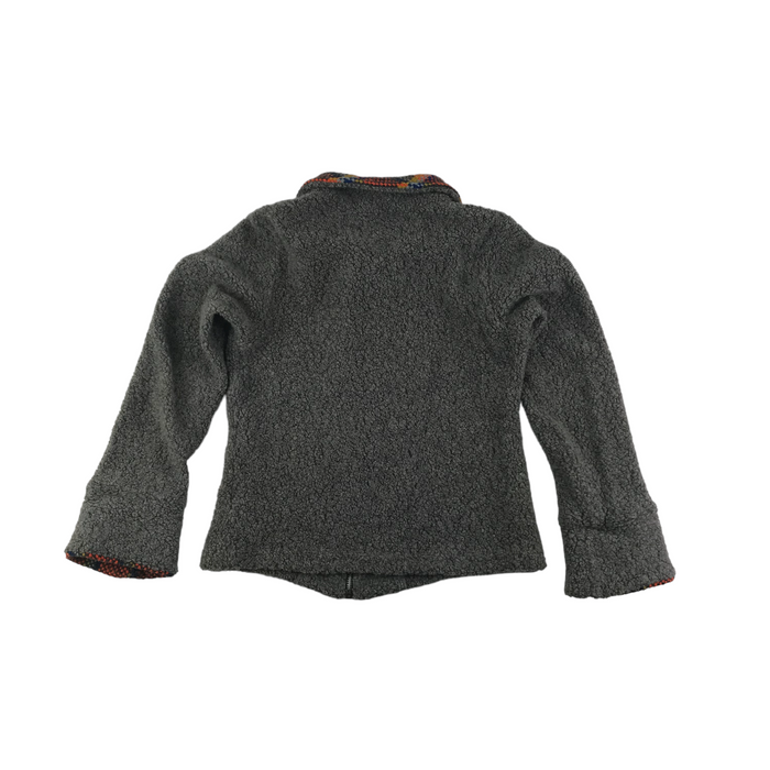 Replay & Son size 7-9 grey check collar fleece