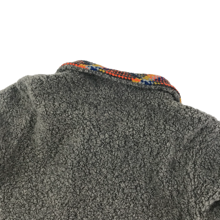 Replay & Son size 7-9 grey check collar fleece