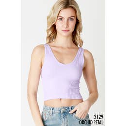 Reversible Ribbed Crop Top