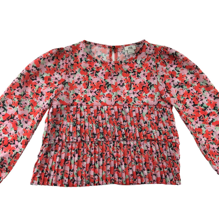 River Island 5-6 years red floral blouse