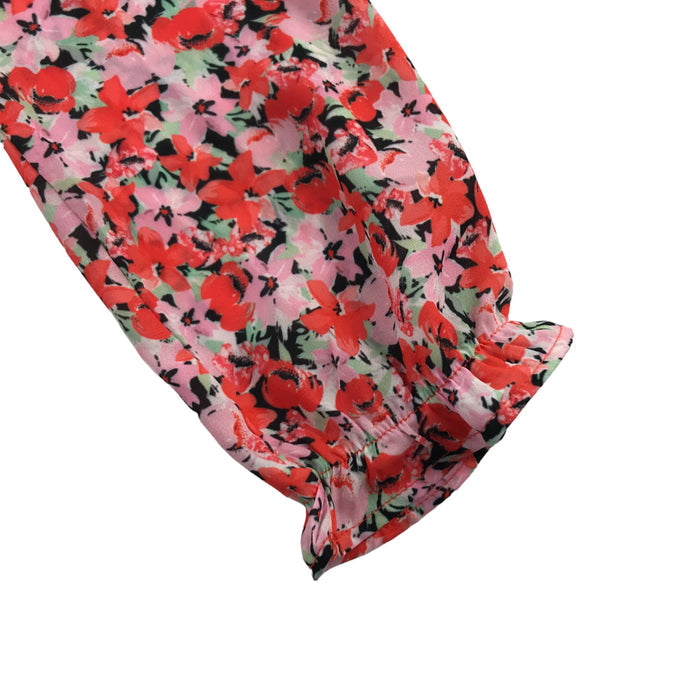 River Island 5-6 years red floral blouse