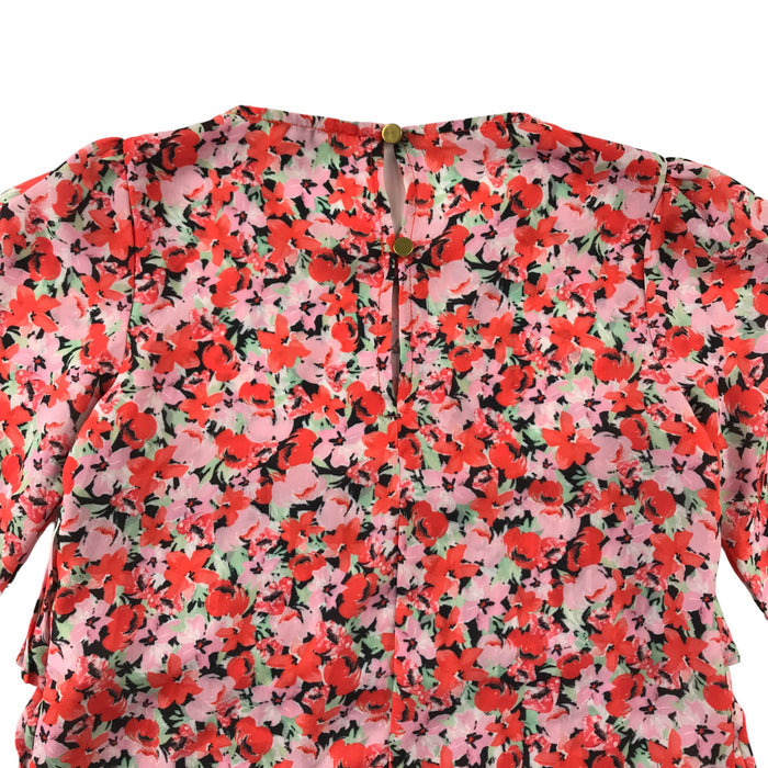 River Island 5-6 years red floral blouse