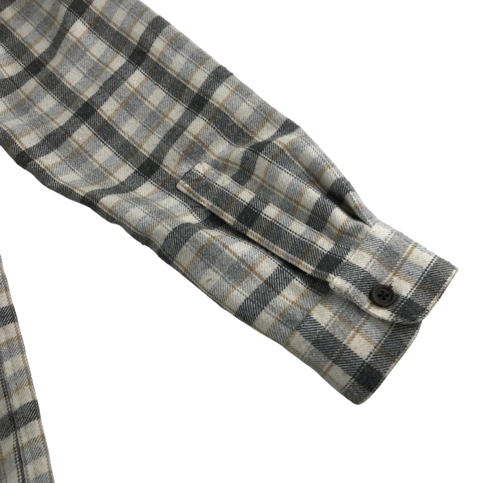 River Island 9-10 years beige checked with hood shirt