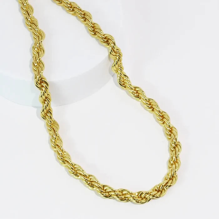 Treasure Jewels Rope Gold Necklace – women's jewelry - necklace