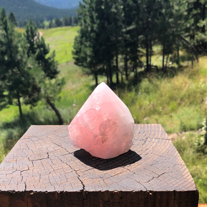 Rose Quartz Crystal Point