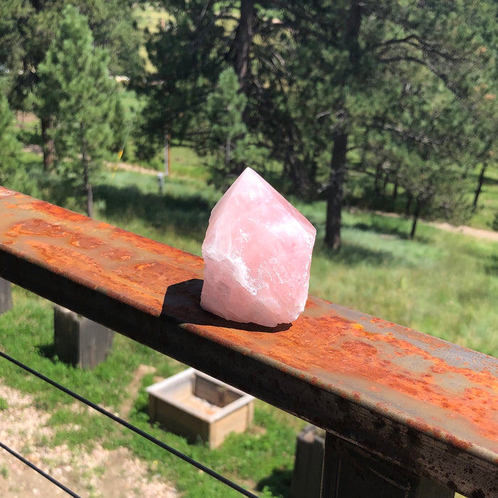 Rose Quartz Crystal Point